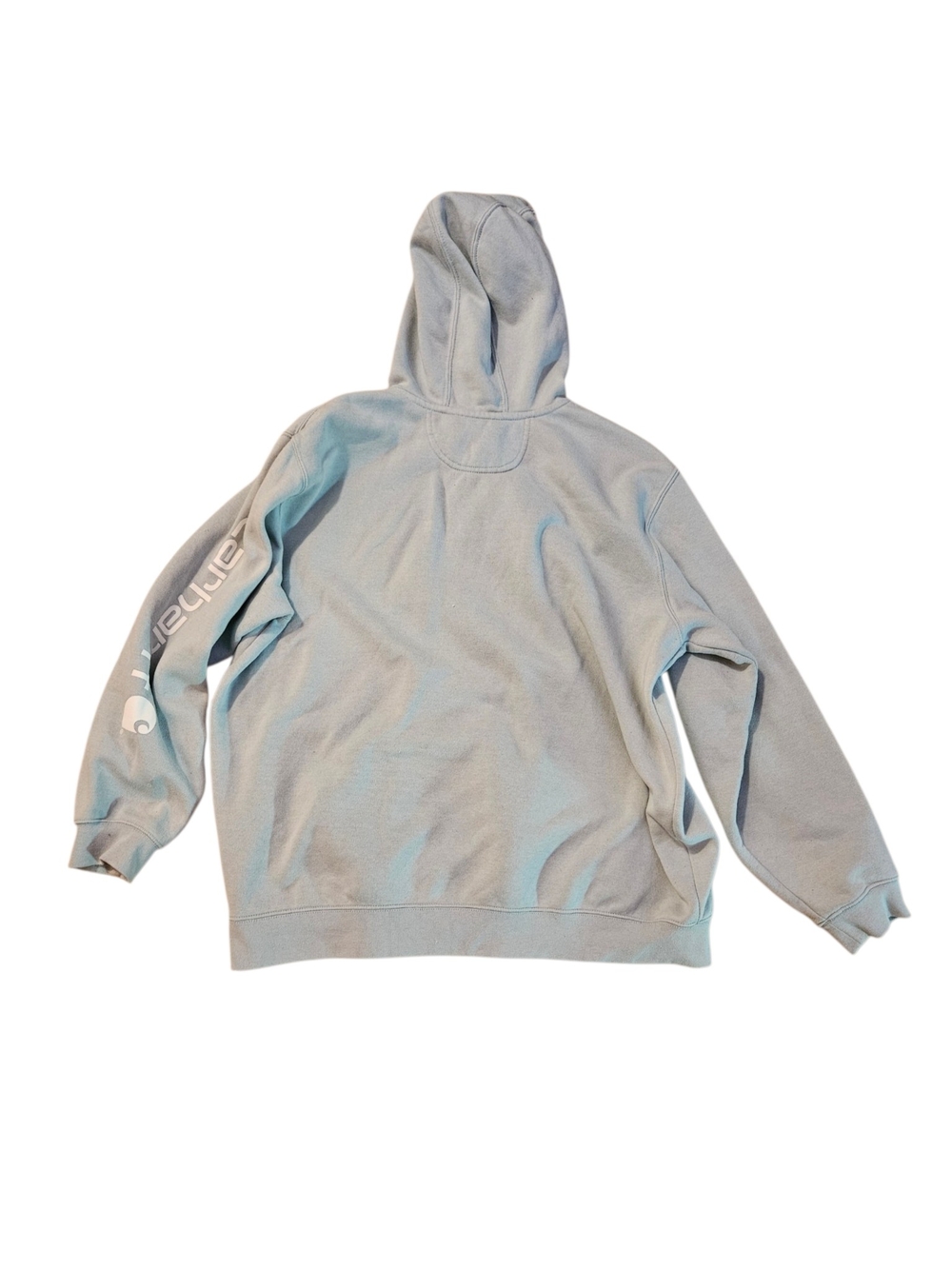 Carhartt Light Blue/Gray Classic Pullover Hoodie Sz 2XL Loose Fit - Picture 2 of 5